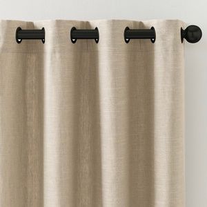 POTTERY BARN EMERY LINEN GROMMET LIGHT FILTERING CURTAIN, ONE INDIVIDUAL CURTAIN